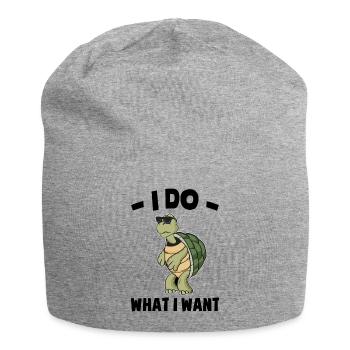 Schildkröten - Jersey-Beanie - Grau meliert - Vorne