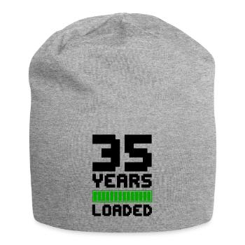 35 Years Loaded 35. Geburtstag - Jersey-Beanie - Grau meliert - Vorne