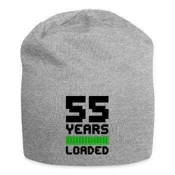 55 Years Loaded 55th Birthday - Jersey Beanie - heather grey - Front