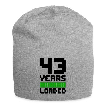 43 Years Loaded 43. Geburtstag - Jersey-Beanie - Grau meliert - Vorne