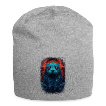 children happy present baby mammal kawaii - Jersey-Beanie - Grau meliert - Vorne
