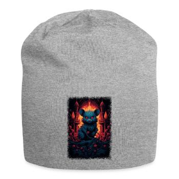 citation cadeau anniversaire cadeau idée cadeau idée cadeau - Bonnet en jersey - gris chiné - Devant