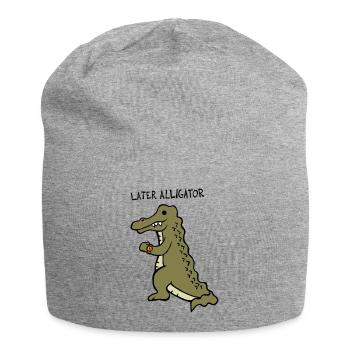 Later Alligator - Jersey Beanie - heather grey - Front