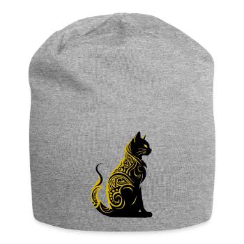 cat - Jersey-Beanie - Grau meliert - Vorne