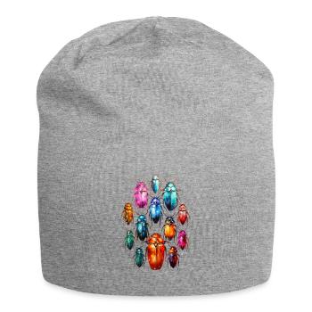 Aquarelles froides Insectes coléoptères bohèmes - Bonnet en jersey - gris chiné - Devant