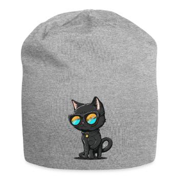 Feline Fashion - Jersey Beanie - heather grey - Front