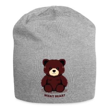 What Bear? - Jersey Beanie - heather grey - Front