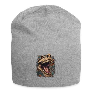 Scary dinosaur - Jersey Beanie - heather grey - Front