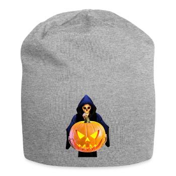 Grim Reaper célèbre Halloween - Bonnet en jersey - gris chiné - Devant