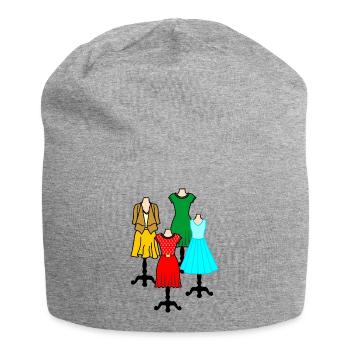 Manequins de mode pour femmes - Bonnet en jersey - gris chiné - Devant