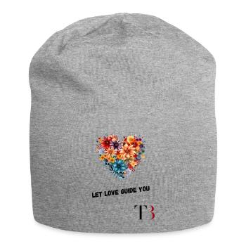 Let love guide you - Jersey Beanie - heather grey - Front