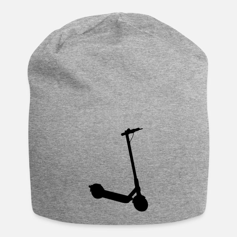e scooter silhouette - Jersey-Beanie - Grau meliert