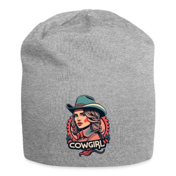 Western woman - Jersey-Beanie - Grau meliert - Vorne