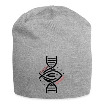 Science & Faith - DNA & Fisch. - Jersey-Beanie - Grau meliert - Vorne