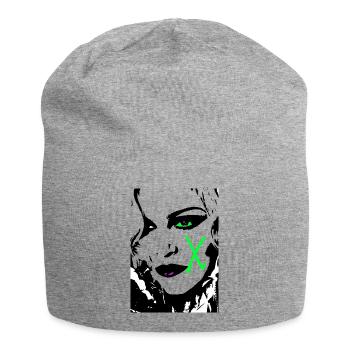 Madxbless 2023 green - Jersey Beanie - heather grey - Front