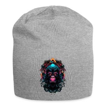 mera art street art monkey five - Jersey Beanie - heather grey - Front