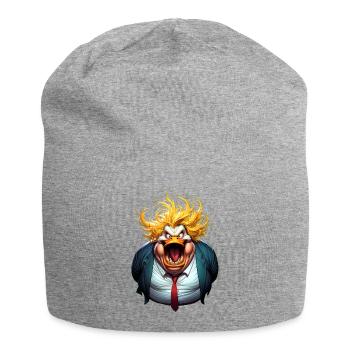 Caricature de Trumpman - Bonnet en jersey - gris chiné - Devant