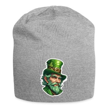 Leprechaun / Leprechaun / Green / Ginger / Ireland - Jersey Beanie - heather grey - Front