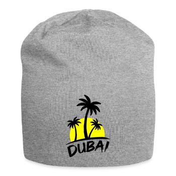 Dubai - Jersey Beanie - heather grey - Front