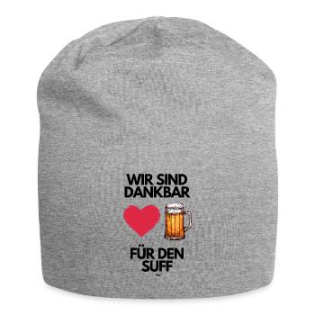 Malle WIR SIND DANKBAR FÜR DEN SUFF 2 - Jersey-Beanie - Grau meliert - Vorne