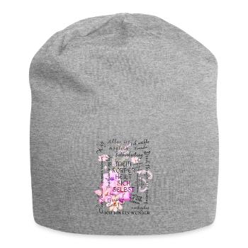Heilung Genesung Motivation  - Jersey-Beanie - Grau meliert - Vorne