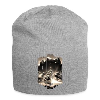 Computer-PC-Spieltechnologie Gamer-Gaming Modern - Jersey-Beanie - Grau meliert - Vorne