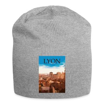 Lyon - Bonnet en jersey - gris chiné - Devant
