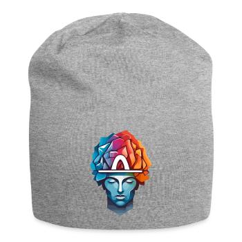 Men Thinking - Jersey Beanie - heather grey - Front
