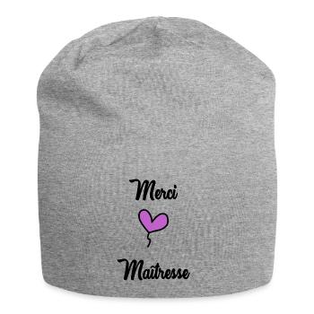 DANKE, HERRIN - Jersey-Beanie - Grau meliert - Vorne