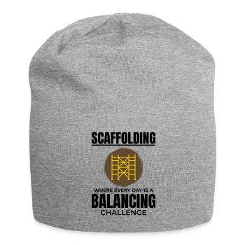 Scaffolder Scaffold Builder Scaffolding Platform - Jersey Beanie - heather grey - Front