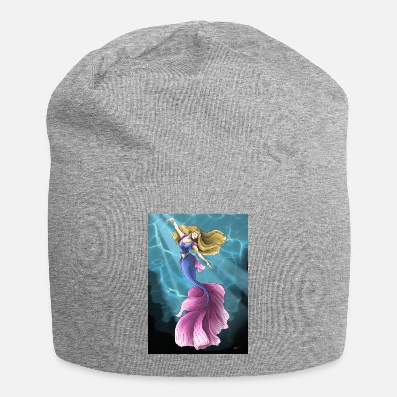 Sirène - Bonnet en jersey - gris chiné