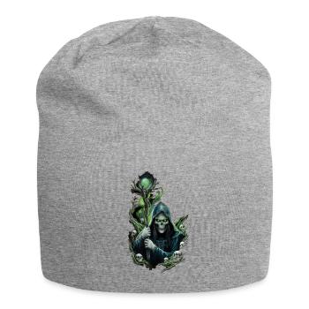 Sorcier halloween - Bonnet en jersey - gris chiné - Devant