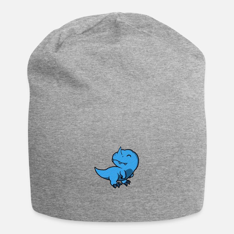 Rex Blue Cute - Jersey-Beanie - Grau meliert
