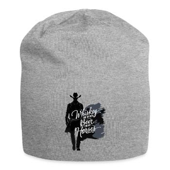Cowboy Zitate - Jersey-Beanie - Grau meliert - Vorne