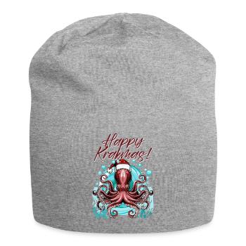 Frohe Krakmas! (Weihnachts-Oktopus) - Jersey-Beanie - Grau meliert - Vorne