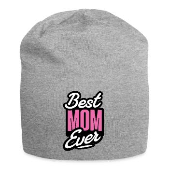 Best Mom Ever - Jersey-Beanie - Grau meliert - Vorne