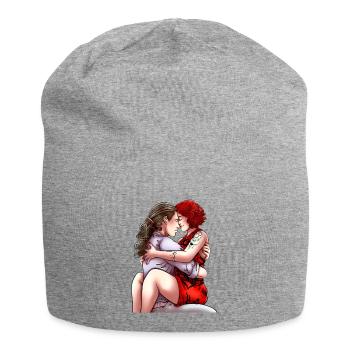 Love Couple - Jersey-Beanie - Grau meliert - Vorne