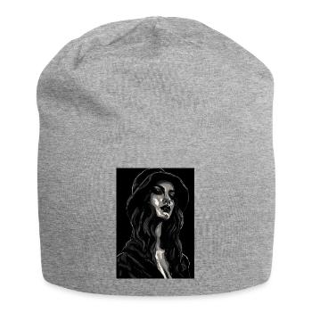 Shadow Play of Elegance - Jersey Beanie - heather grey - Front