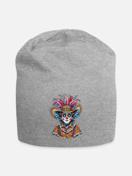 Dia de los Muertos - Jersey-Beanie - Grau meliert