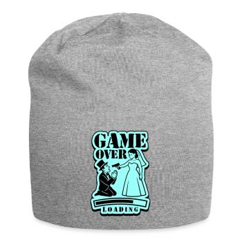 Hochzeit Game Over Loading - Jersey-Beanie - Grau meliert - Vorne