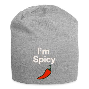 Ich bin scharf! - Jersey-Beanie - Grau meliert - Vorne