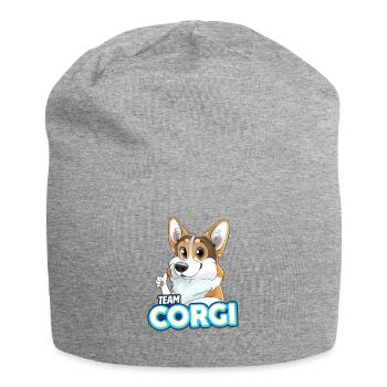 TEAM Corgi - dreifarbig - Jersey-Beanie - Grau meliert - Vorne