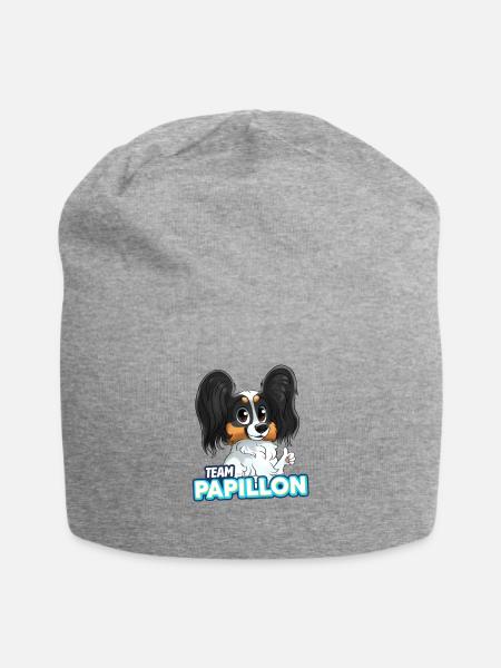 TEAM Butterfly - Black & Tan - Jersey Beanie - heather grey
