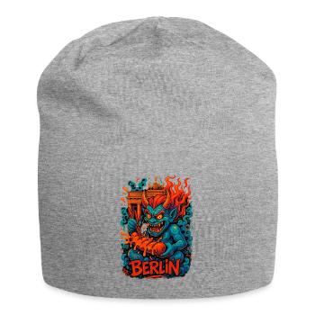 Berlin Oni – Currywurst Chaos - Bonnet en jersey - gris chiné - Devant