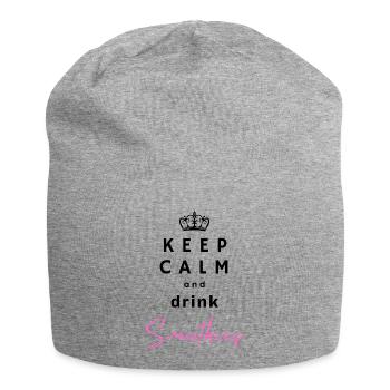 Keep Calm and Drink Smoothies – Fruity & Relaxed - Jersey Beanie - heather grey - Front