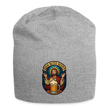 God Bless Beer - Bonnet en jersey - gris chiné - Devant
