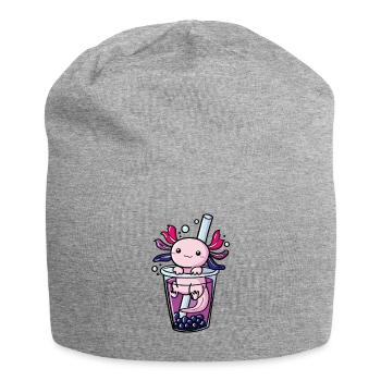 Bisexuel Axolot Kawaii Bubble Tea Pride LGBTQ - Jersey Beanie - heather grey - Front