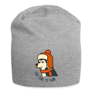 Chien d’hiver trop froid pour aboyer Hysky - Bonnet en jersey - gris chiné - Devant