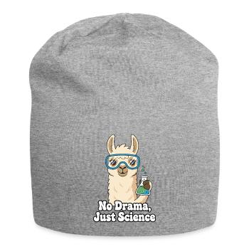 Pas de drame, juste un lama de science - Bonnet en jersey - gris chiné - Devant