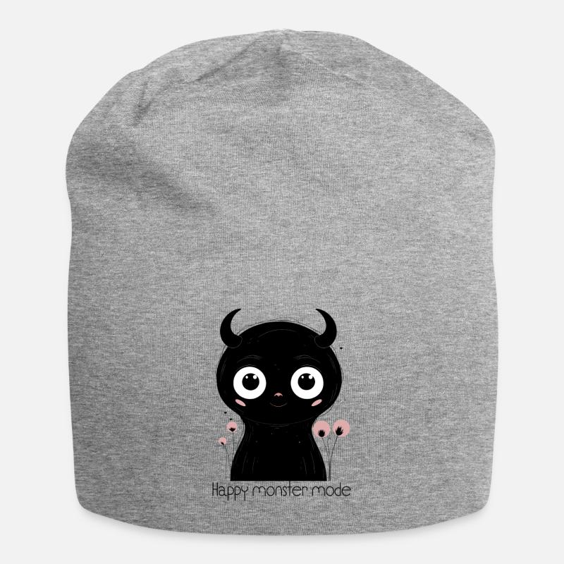Breloque Midnight Panda Eyes - Bonnet en jersey - gris chiné